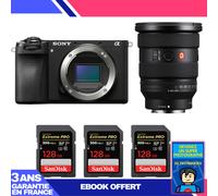 Boitier Sony A6700 + FE 16-35mm f/2.8 GM II + 3 SanDisk 128GB Extreme PRO UHS-II SDXC 300 MB/s + Ebook 'Devenez Un Super Photographe