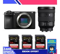 Boitier Sony A6700 + FE 24-105mm f/4 G OSS + 3 SanDisk 64GB Extreme PRO UHS-II SDXC 300 MB/s + Ebook 'Devenez Un Super Photographe