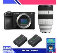 Boitier Sony A6700 + FE 70-200mm f/4 Macro G OSS II + 2 Sony NP-FZ100 + Ebook 'Devenez Un Super Photographe