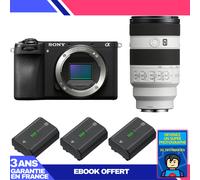 Boitier Sony A6700 + FE 70-200mm f/4 Macro G OSS II + 3 Sony NP-FZ100 + Ebook 'Devenez Un Super Photographe