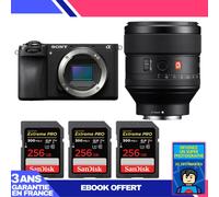Boitier Sony A6700 + FE 85mm f/1.4 GM + 3 SanDisk 256GB Extreme PRO UHS-II SDXC 300 MB/s + Ebook 'Devenez Un Super Photographe