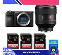 Boitier Sony A6700 + FE 85mm f/1.4 GM + 3 SanDisk 32GB Extreme PRO UHS-II SDXC 300 MB/s + Ebook 'Devenez Un Super Photographe