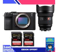 Boitier Sony A7C II Noir + FE 12-24mm f/2.8 GM + 2 SanDisk 256GB Extreme PRO UHS-II SDXC 300 MB/s + Ebook 'Devenez Un Super Photographe