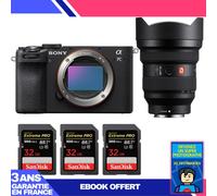 Boitier Sony A7C II Noir + FE 12-24mm f/2.8 GM + 3 SanDisk 32GB Extreme PRO UHS-II SDXC 300 MB/s + Ebook 'Devenez Un Super Photographe