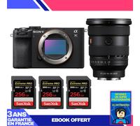 Boitier Sony A7C II Noir + FE 16-35mm f/2.8 GM II + 3 SanDisk 256GB Extreme PRO UHS-II SDXC 300 MB/s + Ebook 'Devenez Un Super Photographe