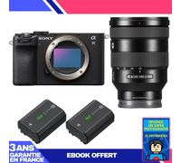 Boitier Sony A7C II Noir + FE 24-105mm f/4 G OSS + 2 Sony NP-FZ100 + Ebook 'Devenez Un Super Photographe