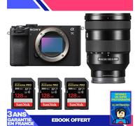 Boitier Sony A7C II Noir + FE 24-105mm f/4 G OSS + 3 SanDisk 128GB Extreme PRO UHS-II SDXC 300 MB/s + Ebook 'Devenez Un Super Photographe