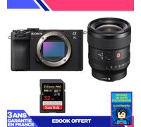Boitier Sony A7C II Noir + FE 24mm f/1.4 GM + 1 SanDisk 32GB Extreme PRO UHS-II SDXC 300 MB/s + Ebook 'Devenez Un Super Photographe