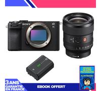Boitier Sony A7C II Noir + FE 24mm f/1.4 GM + 1 Sony NP-FZ100 + Ebook 'Devenez Un Super Photographe