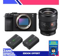 Boitier Sony A7C II Noir + FE 24mm f/1.4 GM + 2 Sony NP-FZ100 + Ebook 'Devenez Un Super Photographe
