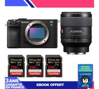 Boitier Sony A7C II Noir + FE 35mm f/1.4 GM + 3 SanDisk 256GB Extreme PRO UHS-II SDXC 300 MB/s + Ebook 'Devenez Un Super Photographe