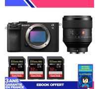 Boitier Sony A7C II Noir + FE 85mm f/1.4 GM + 3 SanDisk 32GB Extreme PRO UHS-II SDXC 300 MB/s + Ebook 'Devenez Un Super Photographe
