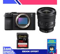 Boitier Sony A7C II Noir + FE PZ 16-35mm f/4 G + 1 SanDisk 256GB Extreme PRO UHS-II SDXC 300 MB/s + Ebook 'Devenez Un Super Photographe