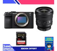 Boitier Sony A7C II Noir + FE PZ 16-35mm f/4 G + 1 SanDisk 32GB Extreme PRO UHS-II SDXC 300 MB/s + Ebook 'Devenez Un Super Photographe
