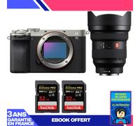 Boitier Sony A7C II Silver + FE 12-24mm f/2.8 GM + 2 SanDisk 32GB Extreme PRO UHS-II SDXC 300 MB/s + Ebook 'Devenez Un Super Photographe