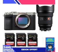 Boitier Sony A7C II Silver + FE 12-24mm f/2.8 GM + 3 SanDisk 32GB Extreme PRO UHS-II SDXC 300 MB/s + Ebook 'Devenez Un Super Photographe