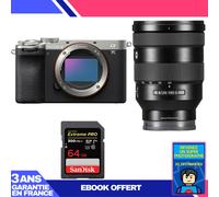 Boitier Sony A7C II Silver + FE 24-105mm f/4 G OSS + 1 SanDisk 64GB Extreme PRO UHS-II SDXC 300 MB/s + Ebook 'Devenez Un Super Photographe