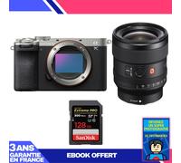 Boitier Sony A7C II Silver + FE 24mm f/1.4 GM + 1 SanDisk 128GB Extreme PRO UHS-II SDXC 300 MB/s + Ebook 'Devenez Un Super Photographe
