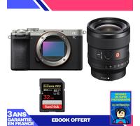 Boitier Sony A7C II Silver + FE 24mm f/1.4 GM + 1 SanDisk 32GB Extreme PRO UHS-II SDXC 300 MB/s + Ebook 'Devenez Un Super Photographe