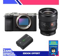 Boitier Sony A7C II Silver + FE 24mm f/1.4 GM + 1 Sony NP-FZ100 + Ebook 'Devenez Un Super Photographe