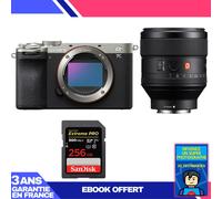 Boitier Sony A7C II Silver + FE 85mm f/1.4 GM + 1 SanDisk 256GB Extreme PRO UHS-II SDXC 300 MB/s + Ebook 'Devenez Un Super Photographe