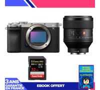 Boitier Sony A7C II Silver + FE 85mm f/1.4 GM + 1 SanDisk 32GB Extreme PRO UHS-II SDXC 300 MB/s + Ebook 'Devenez Un Super Photographe