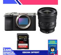 Boitier Sony A7C II Silver + FE PZ 16-35mm f/4 G + 1 SanDisk 256GB Extreme PRO UHS-II SDXC 300 MB/s + Ebook 'Devenez Un Super Photographe