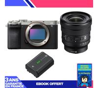 Boitier Sony A7C II Silver + FE PZ 16-35mm f/4 G + 1 Sony NP-FZ100 + Ebook 'Devenez Un Super Photographe