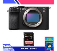 Boitier Sony A7CR Noir + 1 SanDisk 32GB Extreme PRO UHS-II SDXC 300 MB/s + Ebook 'Devenez Un Super Photographe