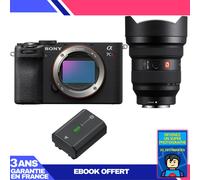 Boitier Sony A7CR Noir + FE 12-24mm f/2.8 GM + 1 Sony NP-FZ100 + Ebook 'Devenez Un Super Photographe