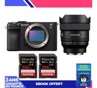 Boitier Sony A7CR Noir + FE 14mm f/1.8 GM + 2 SanDisk 256GB Extreme PRO UHS-II SDXC 300 MB/s + Ebook 'Devenez Un Super Photographe