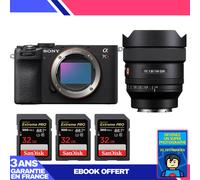 Boitier Sony A7CR Noir + FE 14mm f/1.8 GM + 3 SanDisk 32GB Extreme PRO UHS-II SDXC 300 MB/s + Ebook 'Devenez Un Super Photographe