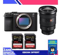 Boitier Sony A7CR Noir + FE 16-35mm f/2.8 GM + 2 SanDisk 256GB Extreme PRO UHS-II SDXC 300 MB/s + Ebook 'Devenez Un Super Photographe