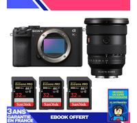 Boitier Sony A7CR Noir + FE 16-35mm f/2.8 GM II + 3 SanDisk 32GB Extreme PRO UHS-II SDXC 300 MB/s + Ebook 'Devenez Un Super Photographe