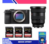 Boitier Sony A7CR Noir + FE 16-35mm f/2.8 GM II + 3 SanDisk 64GB Extreme PRO UHS-II SDXC 300 MB/s + Ebook 'Devenez Un Super Photographe