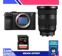 Boitier Sony A7CR Noir + FE 24-70mm f/2.8 GM II + 1 SanDisk 32GB Extreme PRO UHS-II SDXC 300 MB/s + Ebook 'Devenez Un Super Photographe