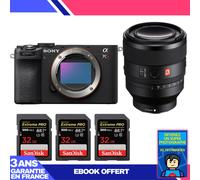 Boitier Sony A7CR Noir + FE 50mm f/1.2 GM + 3 SanDisk 32GB Extreme PRO UHS-II SDXC 300 MB/s + Ebook 'Devenez Un Super Photographe