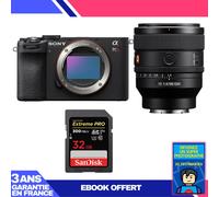 Boitier Sony A7CR Noir + FE 50mm f/1.4 GM + 1 SanDisk 32GB Extreme PRO UHS-II SDXC 300 MB/s + Ebook 'Devenez Un Super Photographe