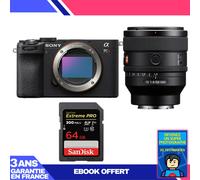 Boitier Sony A7CR Noir + FE 50mm f/1.4 GM + 1 SanDisk 64GB Extreme PRO UHS-II SDXC 300 MB/s + Ebook 'Devenez Un Super Photographe