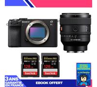 Boitier Sony A7CR Noir + FE 50mm f/1.4 GM + 2 SanDisk 128GB Extreme PRO UHS-II SDXC 300 MB/s + Ebook 'Devenez Un Super Photographe