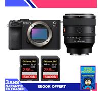 Boitier Sony A7CR Noir + FE 50mm f/1.4 GM + 2 SanDisk 256GB Extreme PRO UHS-II SDXC 300 MB/s + Ebook 'Devenez Un Super Photographe