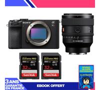 Boitier Sony A7CR Noir + FE 50mm f/1.4 GM + 2 SanDisk 32GB Extreme PRO UHS-II SDXC 300 MB/s + Ebook 'Devenez Un Super Photographe