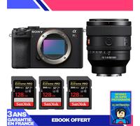 Boitier Sony A7CR Noir + FE 50mm f/1.4 GM + 3 SanDisk 128GB Extreme PRO UHS-II SDXC 300 MB/s + Ebook 'Devenez Un Super Photographe