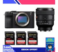 Boitier Sony A7CR Noir + FE 50mm f/1.4 GM + 3 SanDisk 256GB Extreme PRO UHS-II SDXC 300 MB/s + Ebook 'Devenez Un Super Photographe