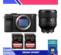 Boitier Sony A7CR Noir + FE 85mm f/1.4 GM + 2 SanDisk 256GB Extreme PRO UHS-II SDXC 300 MB/s + Ebook 'Devenez Un Super Photographe