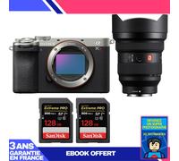 Boitier Sony A7CR Silver + FE 12-24mm f/2.8 GM + 2 SanDisk 128GB Extreme PRO UHS-II SDXC 300 MB/s + Ebook 'Devenez Un Super Photographe