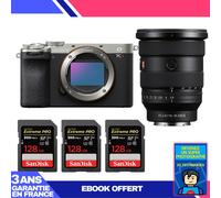 Boitier Sony A7CR Silver + FE 16-35mm f/2.8 GM II + 3 SanDisk 128GB Extreme PRO UHS-II SDXC 300 MB/s + Ebook 'Devenez Un Super Photographe