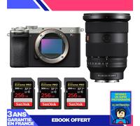 Boitier Sony A7CR Silver + FE 24-70mm f/2.8 GM II + 3 SanDisk 256GB Extreme PRO UHS-II SDXC 300 MB/s + Ebook 'Devenez Un Super Photographe