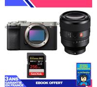 Boitier Sony A7CR Silver + FE 50mm f/1.2 GM + 1 SanDisk 256GB Extreme PRO UHS-II SDXC 300 MB/s + Ebook 'Devenez Un Super Photographe