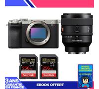 Boitier Sony A7CR Silver + FE 50mm f/1.4 GM + 2 SanDisk 256GB Extreme PRO UHS-II SDXC 300 MB/s + Ebook 'Devenez Un Super Photographe